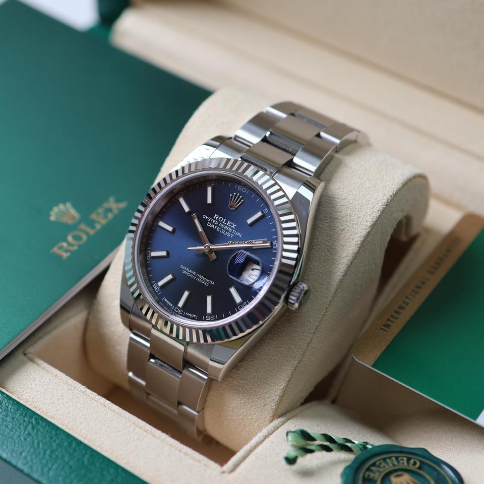 Rolex date just blue