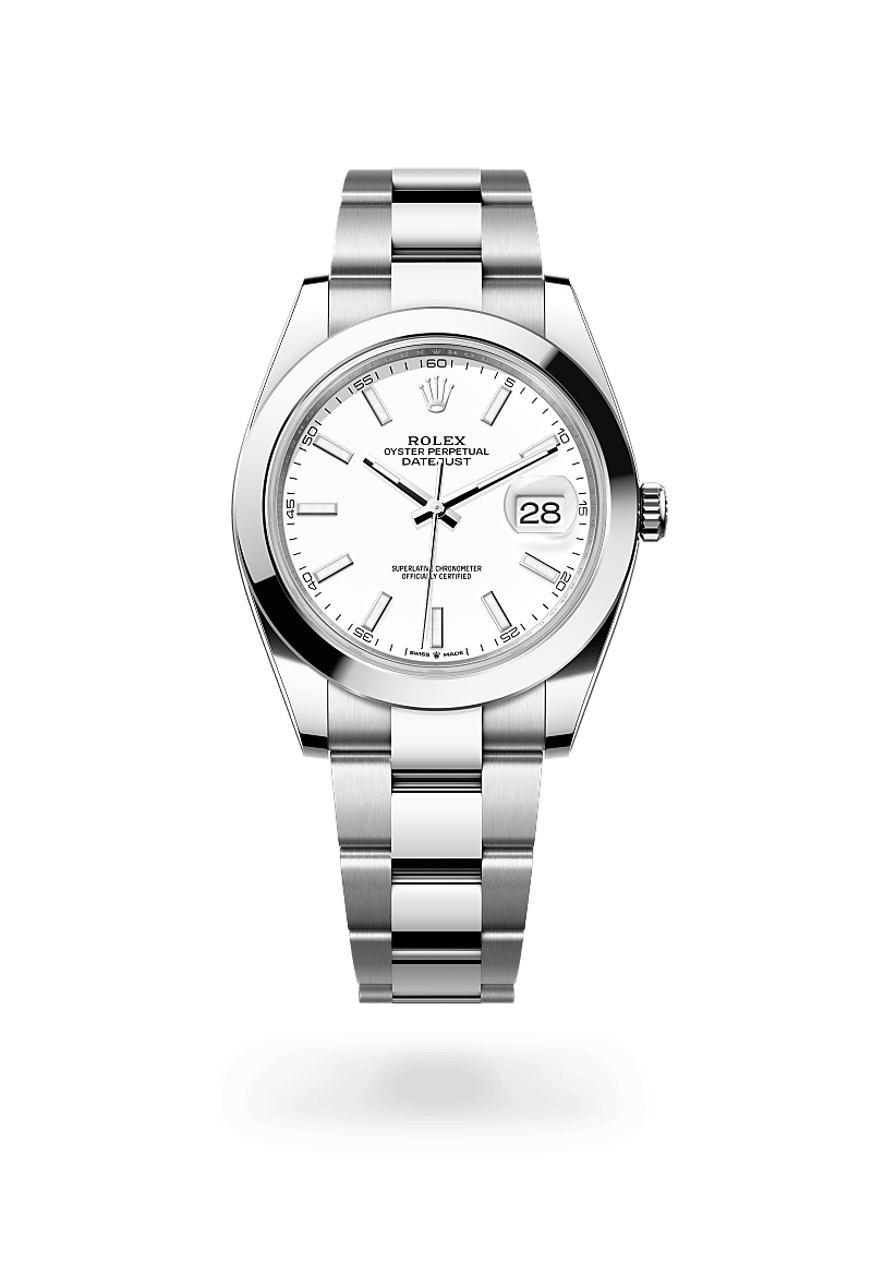 ROLEX DATE JUST WHITE