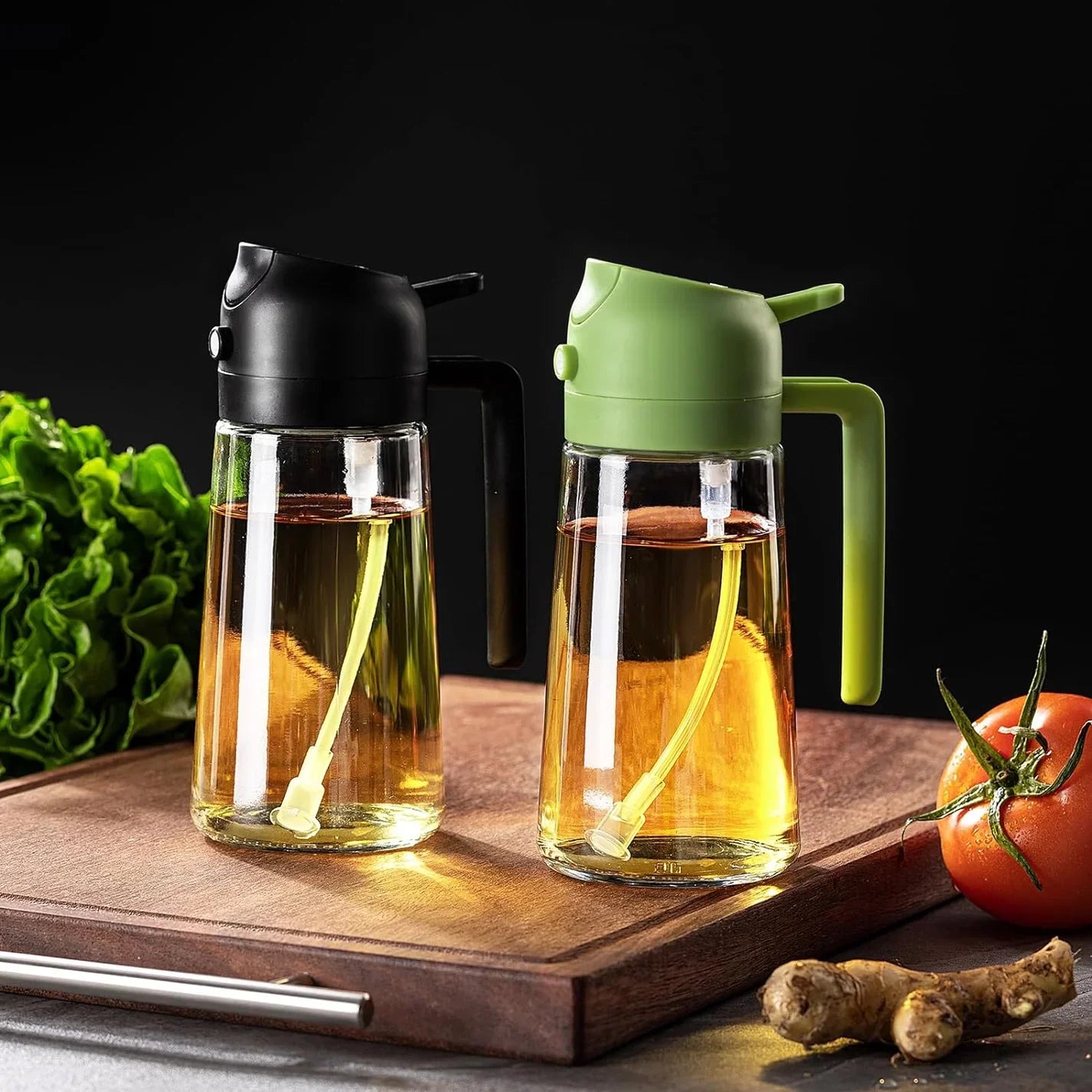 قارورة الزيت الذكية 🫒 — نقطة وحدة تغيّر مطبخك